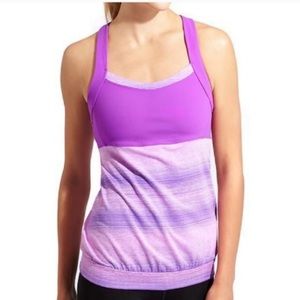 Athleta Stride Crunch and Punch Jazz Tank XXS